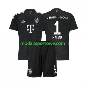 Koszulka Bayern Monachium Manuel Neuer 1 Bramkarska Dziecięcy Domowe Stroje Piłkarskie 2023/24 Krótki Rękaw